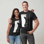 ゴルフスイングカードギフトアイディアバドミントンシャツ Tシャツ (ユニセックス)