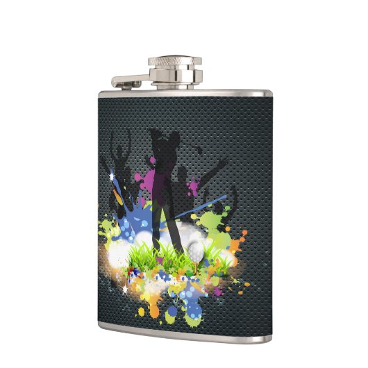 ゴルフスイングサポーターカスタムのモダンゴルファー フラスク (左)