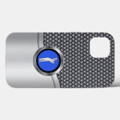 ゴルフスイングスポーティなメタリックルック Case-Mate iPhoneケース (裏面 (横))