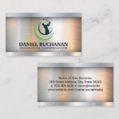 ゴルフスイングロゴ |金属工業 名刺 (正面/裏面)