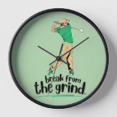 ゴルフスイングBFGTクロック 壁時計 (正面)