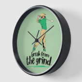 ゴルフスイングBFGTクロック 壁時計 (傾斜)