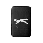 ゴルフスウィンガーのカスタマイズ可能な背景色 バスマット (正面縦)