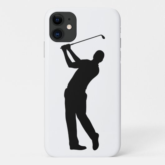 ゴルフスウィングシルエット Case-Mate iPhoneケース (裏面)