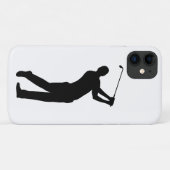ゴルフスウィングシルエット Case-Mate iPhoneケース (裏面(横))
