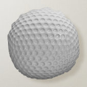 ゴルフスカッコいいポーツスタイリッシュボールのテクスチャパターン ラウンドクッション (裏面)