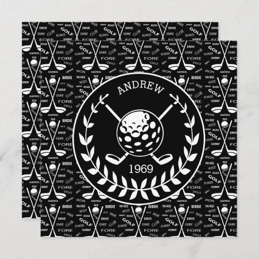 ゴルフスタイリッシュイベント 招待状 (正面/裏面)