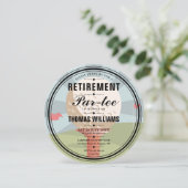 ゴルフスタイリッシュリタイアパーテパーティーラウンド 招待状 (スタンド正面)