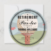 ゴルフスタイリッシュリタイアパーテパーティーラウンド 招待状 (正面)