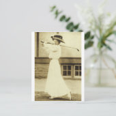 ゴルフスタイル!- 1908年の女子ゴルフチャンピオン ポストカード (スタンド正面)