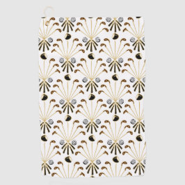 ゴルフスティック |金ゴールド+黒。ヘビーホワイト ゴルフタオル