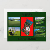 ゴルフストッキング及びコースシーンのポストカード シーズンポストカード (正面/裏面)