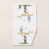 ゴルフスポーツタオル バスタオルセット (ハンドタオル)