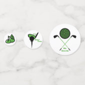 ゴルフスポーツテーブルコンフェッティ コンフェッティ (正面)