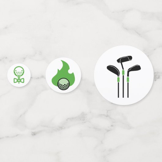 ゴルフスポーツテーブルコンフェッティ コンフェッティ (裏面)