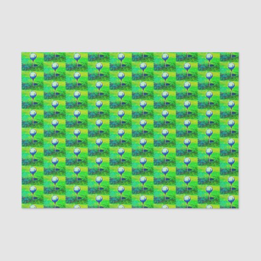 ゴルフスポーツホビーグリーンゴルファーがオフ 薄葉紙 (正面)