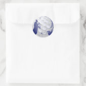 ゴルフスポーツホビー名前をカスタムする ラウンドシール (バッグ)