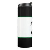 ゴルフスポーツユーモアティー引用文かわいいブラックグリーンメンズ タンブラー (回転左)