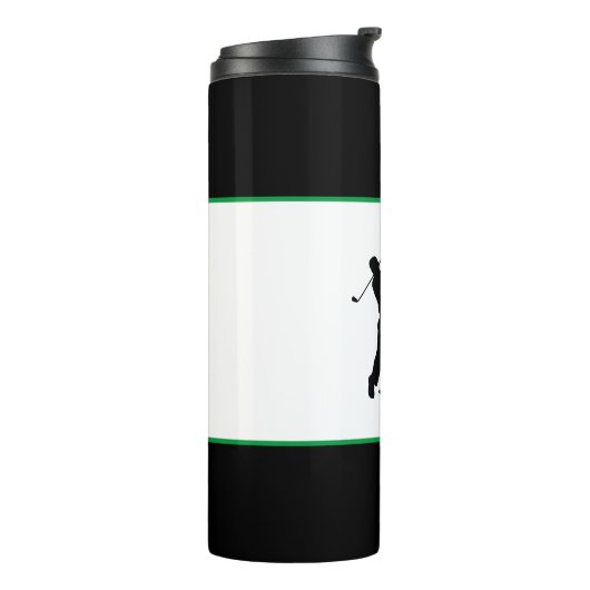 ゴルフスポーツユーモアティー引用文かわいいブラックグリーンメンズ タンブラー (回転左)