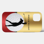ゴルフスポーツ強エレガント調電話ケース女性 Case-Mate iPhoneケース (裏面 (横))