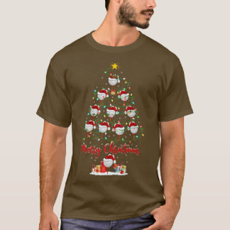 ゴルフスポーツ愛好家クリスマスマッチングサンタゴルフクライスト Tシャツ