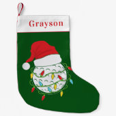 ゴルフスモールクリスマスストッキング スモールクリスマスストッキング (正面)
