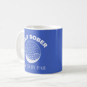 ゴルフソバーイーズバイパーゴルフおもしろい引用文 コーヒーマグカップ (正面左)