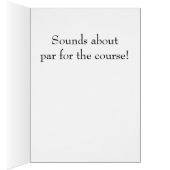 ゴルフタイポグラフィカード (内側 (右))