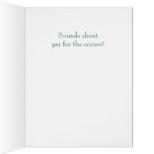 ゴルフタイポグラフィビッグカード (内側(右))