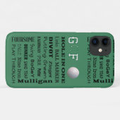 ゴルフタイポグラフィ Case-Mate iPhoneケース (裏面(横))
