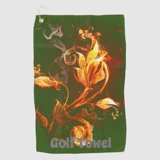 ゴルフタオルでラグジュアリーパーソナライズされたにティーオフ ゴルフタオル (正面)