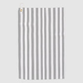 ゴルフタオルグストライプレーホワイト ゴルフタオル (正面)