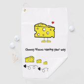 ゴルフタオルチーズマウスハートラブ ゴルフタオル (インサイチュ)