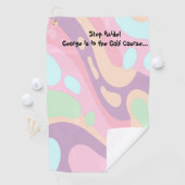 ゴルフタオルハッピーパカラフルステル ゴルフタオル (インサイチュ)