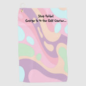 ゴルフタオルハッピーパカラフルステル ゴルフタオル (正面)