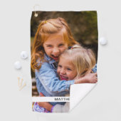 ゴルフタオル写真と名前テンプレート ゴルフタオル (インサイチュ)