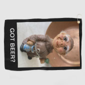 ゴルフタオル得 – ビール？ ゴルフタオル (横)