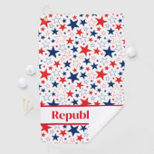 ゴルフタオル愛国的なスター共和党員 ゴルフタオル (インサイチュ)