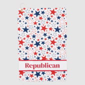 ゴルフタオル愛国的なスター共和党員 ゴルフタオル (正面)