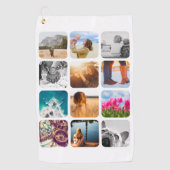 ゴルフタオル12写真テンプレート丸 ゴルフタオル (正面)