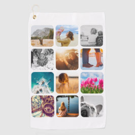 ゴルフタオル12写真テンプレート丸 ゴルフタオル