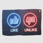 ゴルフタオル – ブラック美しい (横)