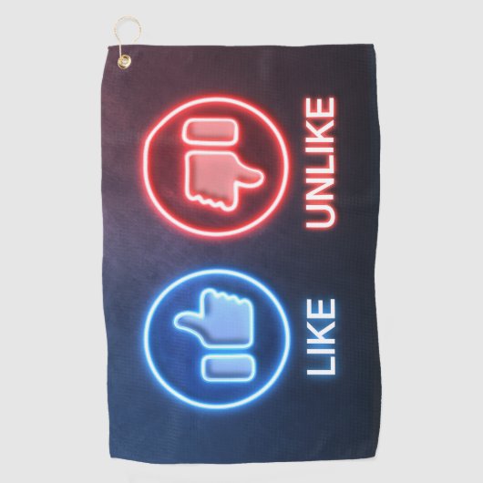 ゴルフタオル – ブラック美しい (正面)