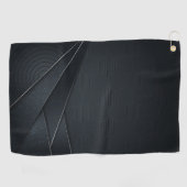 ゴルフタオル – ブラック美しい (横)