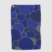 ゴルフタオル – ブルー美しい (正面)