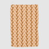 ゴルフタオル – 交差する三角形の行 (正面)