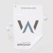 ゴルフタオル – 大きなロゴ (インサイチュ)