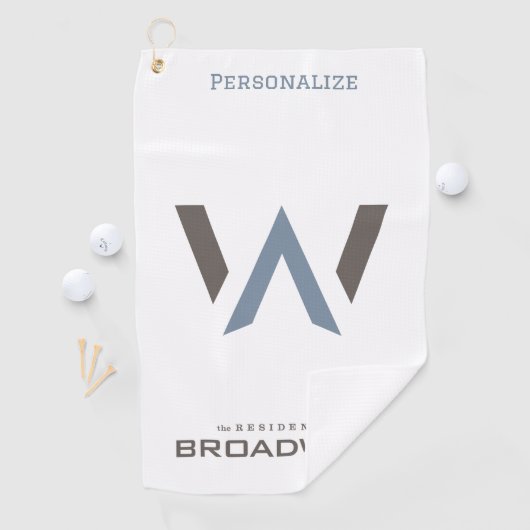 ゴルフタオル – 大きなロゴ (インサイチュ)