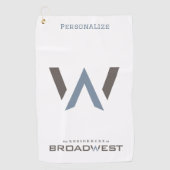 ゴルフタオル – 大きなロゴ (正面)