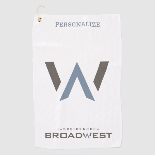 ゴルフタオル – 大きなロゴ (正面)